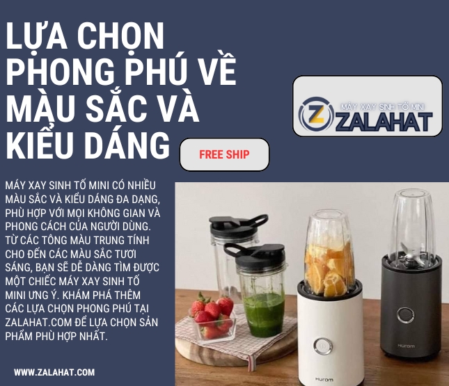 Giới Thiệu MÁY XAY SINH TỐ MINI ZALAHAT