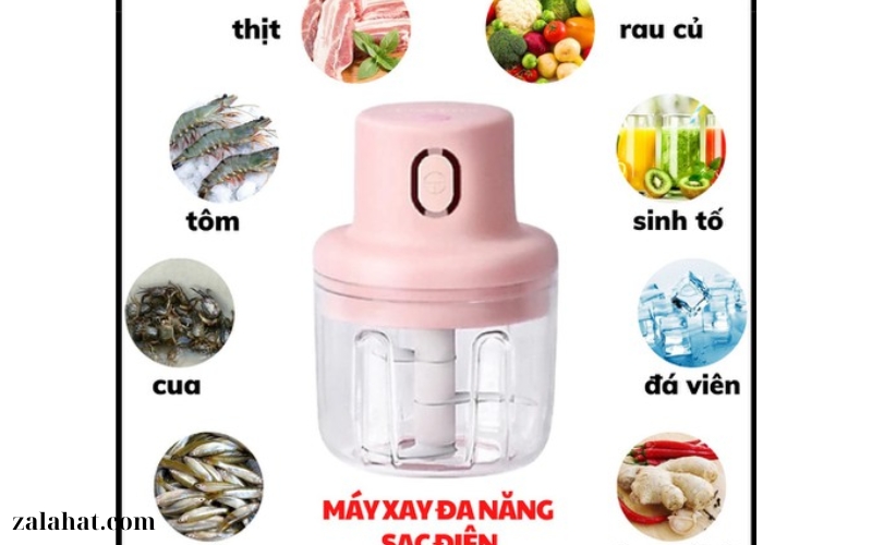 Máy Xay Sinh Tố Mini Đa Năng Sạc USB (3)