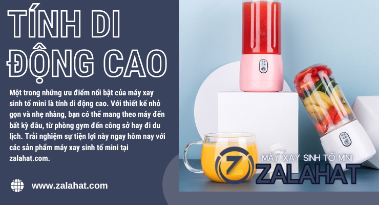 Ưu Đãi Đặc Biệt MÁY XAY SINH TỐ MINI ZALAHAT